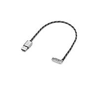 Volkswagen Cavo di Collegamento da USB-A a USB-C Premium, 30 cm, Nero Argento, Originale VW con Logo