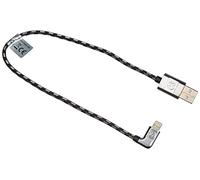 Volkswagen Cavo di Collegamento Premium USB-A a Apple Lightning, Nero/Argento, 30 cm di Lunghezza