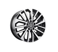 Volkswagen Cerchio in Lega per T7 Multivan/California, Johannesburg, Alluminio-Magnesio-Silicio, Grafite Scuro Opaco, 7,5J x 18, PCD 120/5, ET60