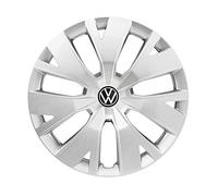 Volkswagen Copricerchi Originali, 16 Pollici, Plastica Resistente agli Urti, Argento, per T-Cross e Taigo, Set da 4, 2GM071456AUWP