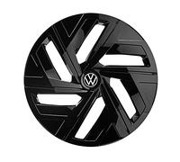 Volkswagen Copricerchi Originali, 19 Pollici, Design ID, Plastica Resistente agli Urti, Nero Lucido, per Cerchi in Acciaio VW ID.4/ID.5, 11A071459ZKC