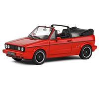 VW Golf 1 Cabrio Sportline 1992 Rosso Modellino Auto 1:43 Solido