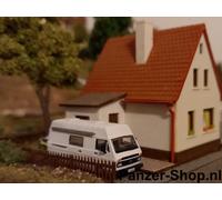 Volkswagen LT-28 Camper, Caravanna, Furgone, SCALA N, 1:160, Camion, Incolore