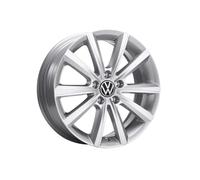 Volkswagen Merano Cerchio in Lega, Compatibile con Beetle Dune, Brillantsilber, 17 Pollici, 7,0J x 17, PCD 112/5, ET 45mm, Larghezza 490mm