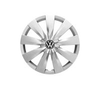 Volkswagen Radzierblende Originale, Set di 4 Copricerchi, Argento, 16 Pollici, per Touran (Tipo 5T) dal 2016, 5TA-071-456-B-UWP