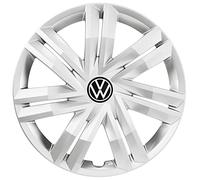 Volkswagen Radzierblenden Originali, Copricerchi in Plastica Resistente agli Urti, Brillantsilver, 14 Pollici, per Polo 6 (2G), 2G0071454AUWP