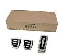 Volkswagen Set Pedali Sportivi, per Golf 7/8, Passat, Touran, Polo, in Acciaio Inox, Cambio Manuale, 3 Pezzi