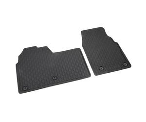 Volkswagen Tappetini All-Weather, Gomma, per T7 Transporter e Caravelle dal 2025, Set da 2 Pezzi, Titanschwarz, Anteriori, Calzata Perfetta