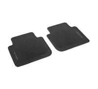 Volkswagen Tappetini in Gomma Originali, Compatibile con Tayron dal 2025, Set di 2 Tappetini Premium All-Weather, Nero, Posteriori