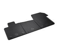 Volkswagen Tappetini in Gomma Plus, Compatibile con T7 Multivan, Set di 3 Pezzi, Nero, Anteriore, Montaggio con Bottoni a Pressione
