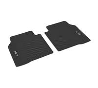 Volkswagen Tappetini in Gomma Premium, Originali per ID.7, Set di 2 Pezzi, Posteriori, Nero, 100% su Misura, con Logo ID.7
