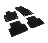 Volkswagen Tappetini Premium in Velours TFG, Compatibile con Tiguan 3 (CT1), Set di 4 Pezzi, Nero, con Logo Tiguan, Sistema di Fissaggio a Bottone