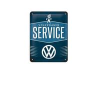 VOLKSWAGEN - TARGA LATTA VINTAGE TIN PLATE VW SERVICE ORIGINAL