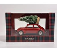 VOLKSWAGEN COCCINELLE 1303 rouge & sapin de noël 1/43 Jet Car VW Cox Christmas