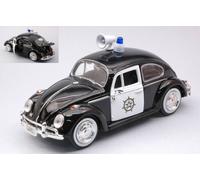 Volkswagen VW Beetle Police Black / White 1:24 Model MOTORMAX