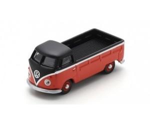 Volkswagen VW T1 Pickup Orange/black Die Cast 1:87 Model SCHUCO
