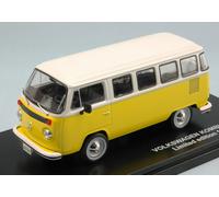 Volkswagen VW T2 Bus Kombi 1976 Yellow / White 1:43 Model TRIPLE 9