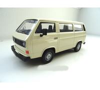 Volkswagen VW T3 Bus Modellino Auto Di MotorMAX 1:24 Bianco-Crema 79376 Nuovo