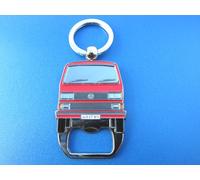 Volkswagen VW T3 Portachiavi Bus Rosso Multivan California Redstar