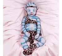 Vollence Bambola di Silicone Fatta a Mano 51cm Avatar con Orecchie Punteggiato, Corpo Intero in Silicone - Ragazzo