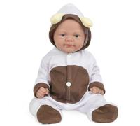 Vollence Bambola Neonato Realistica da 36 cm in Silicone, Corpo Interamente in Silicone, Bambola Neonata Morbida e Realistica Ragazza, Natale o Compleanno