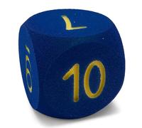 Volley® cubo in Schiuma - 16 cm di Diametro - 100 g - Simboli numerici da 0 a 10 - Cubo Morbido Blu per Bambini