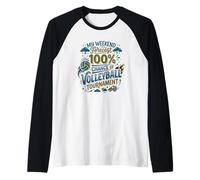 Volley Mom Weekend Previsioni Torneo di pallavolo Maglia con Maniche Raglan