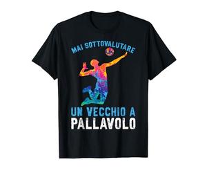 Volley Un Vecchio A Pallavolo Pallavolista Maglietta