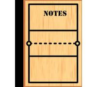 Volleyball Court Composition Notebook, Wide Ruled, 100 pages