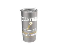 Volleyball Dig Deep Trust God Serve Purpose Isaiah 40:31 Bicchiere termico in acciaio inox doppia parete
