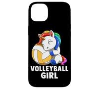 Volleyball Girl Rainbow Girl Volleyball Unicorn Custodia per iPhone 14 Plus