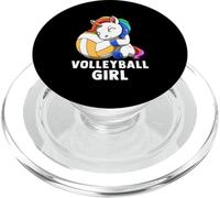 Volleyball Girl Rainbow Girl Volleyball Unicorn PopSockets PopGrip per MagSafe