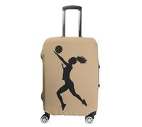 Volleyball Girl Silhouette Spike Attack Travel Luggage Cover Lavabile Anti-Graffio Bagaglio Valigia Protector, Stile:, XL
