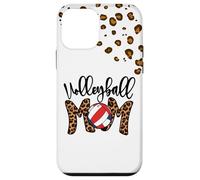 Volleyball Mom Vintage Leopard Beach Volley Mothers Day Mama Custodia per iPhone 12 mini