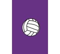 Volleyball Notebook: 80 Lined Page Volleyball Journal | Purple Volleyball Team Practice Book for Volleyball Players | Perfect Present for Volleyball Team