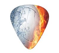 Volleyball On Fire Plettri per chitarra Plettri per chitarra basso 12 pezzi