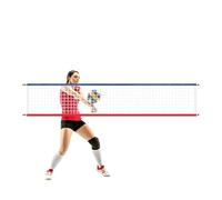 Volleyball Pool Net | 15x3Ft Waterproof Ground Pool Volleyball Net | Waterproof Replacement Parts for Badminton Tennis Outdoor Yard Garden Backyard