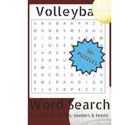 Volleyball Word Search Puzzle Book: Word Searches with Easy-to-Read Print about Volleyball, Volleyball game play, and More | 6X9 inches, 110 Pages | ... … Gift for Vacations, Holidays and Free Times