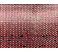 VOLLMER 46042 Scala HO Cartoncino: Muro di mattoni rossi - misure 250 x 125 mm
