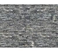 VOLLMER 47367 Scala N Cartoncino di cartone: Muro di pietre grigie - 250x125 mm