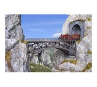 Vollmer H0 42548 - Ponte Arco IN Acciaio Schlossbach, Dritto Kit Merce Nuova