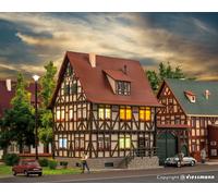 Vollmer H0 43730 - Casa Colonica Con Cancello Cantiere, L 12 X B 9 X H 14,5 CM