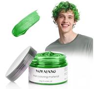 VOLLUCK Cera Colorata per Capelli, Tinta Naturale Capelli per Uomini Donne, Prodotti per Capelli Colorati per Compleanni Cosplay Halloween 120g (Verde)