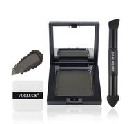 VOLLUCK Ritocco Ricrescita Capelli, Copertura Immediata Ombretto per Capelli Ricrescita con Applicatori Multipli, Effetto Naturale Hairline Powder per Donna e Uomo 12 g (Castano Scuro)