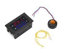 Volmetro Digitale LED AC 100-300V, Amperometro 0-10A, Display Rosso e Blu - Alta Precisione, Facile Installazione, Uso Domestico e Industriale (Rosso Blu)