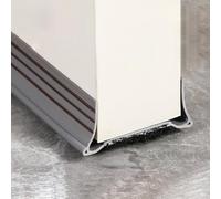 Volminex Paraspifferi Sottoporta Blindata Autoadesiva, Paraspifferi Porta Ingresso Blindata Antipolvere, Guarnizione Porta per Protezione da Suoni, Freddo e Insetti (Grigio, Larghezza 3,5-5,5 cm)
