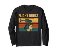 Volo Infermiera Elicottero retrò Scuola Infermieristica Vintage Volare Maglia a Manica