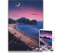 Volo notturno sulla costa Puzzle da 1000 pezzi Gioco di apprendimento consapevole e divertente celebrazioni gioiose Dimensioni 38x26cm