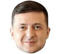 Volodymyr Zelenskyy (Smile) Maschere di persone famose, facce di cartone