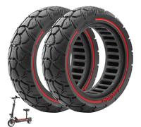 VOLOHAS 10×3 Pneumatici pieni da 10 pollici 255x80 80/65-6.5 Pneumatici di ricambio La larghezza della fessura è di 53,5 mm, adatta per ruote con una larghezza di 51-54 mm (Rosso 2 pezzi)
